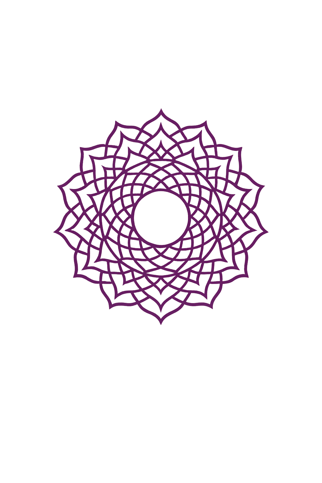 Crown chakra symbol
