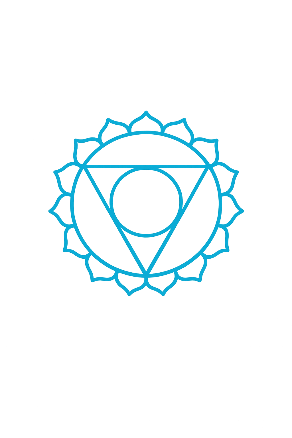 Throat chakra symbol